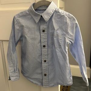 Janie and Jack pin stripe collared shirt